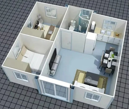 Expandable Container House 20 40ft Casa Prefabricada Vivienda Luxury Prefabricated Modular House 2-4 Bedrooms Prefab Tiny Homes Good Vibrations