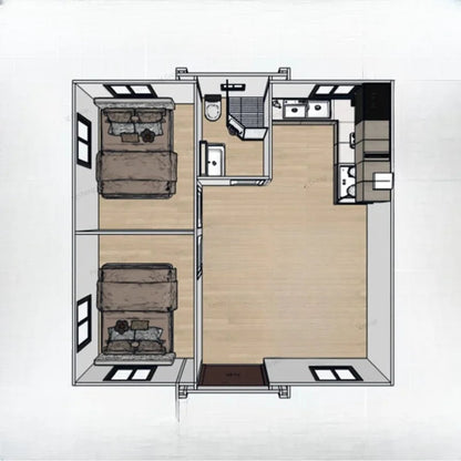 Prefab Houses Module Prefabricated Expandable Container Home Foldable Tiny 2 3 4 Bedroom Living Container House 20Ft 40Ft Good Vibrations