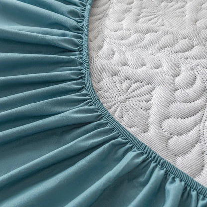 Waterproof Fitted Sheet Quilted Mattress Cover Mattress Protector for Home Hotel Twin Full Quuen King 160x200 140x200 Bed Cover Good Vibrations