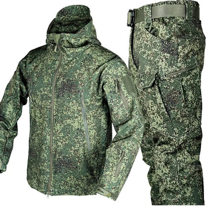 Winter Autumn Fleece Men Jacket Tactical Waterproof Suit Outdoor Fishing Hiking Camping Tracksuits Coat Thermal Suit Good Vibrations