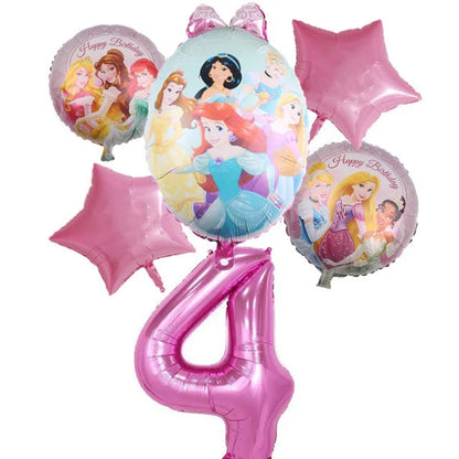Princess Party Decorations Kids Girls Birthday Supplies Include Paper Cup Plate Napkin Balloon Banner Tablecloth Cake Topper Good Vibrations
