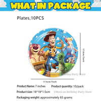 7/9 inch Toy Story Party Plates Birthday Decor Tableware Buzz Lightyear Paper Dish Cups Baby Shower Kids Favors Party Supplies Good Vibrations