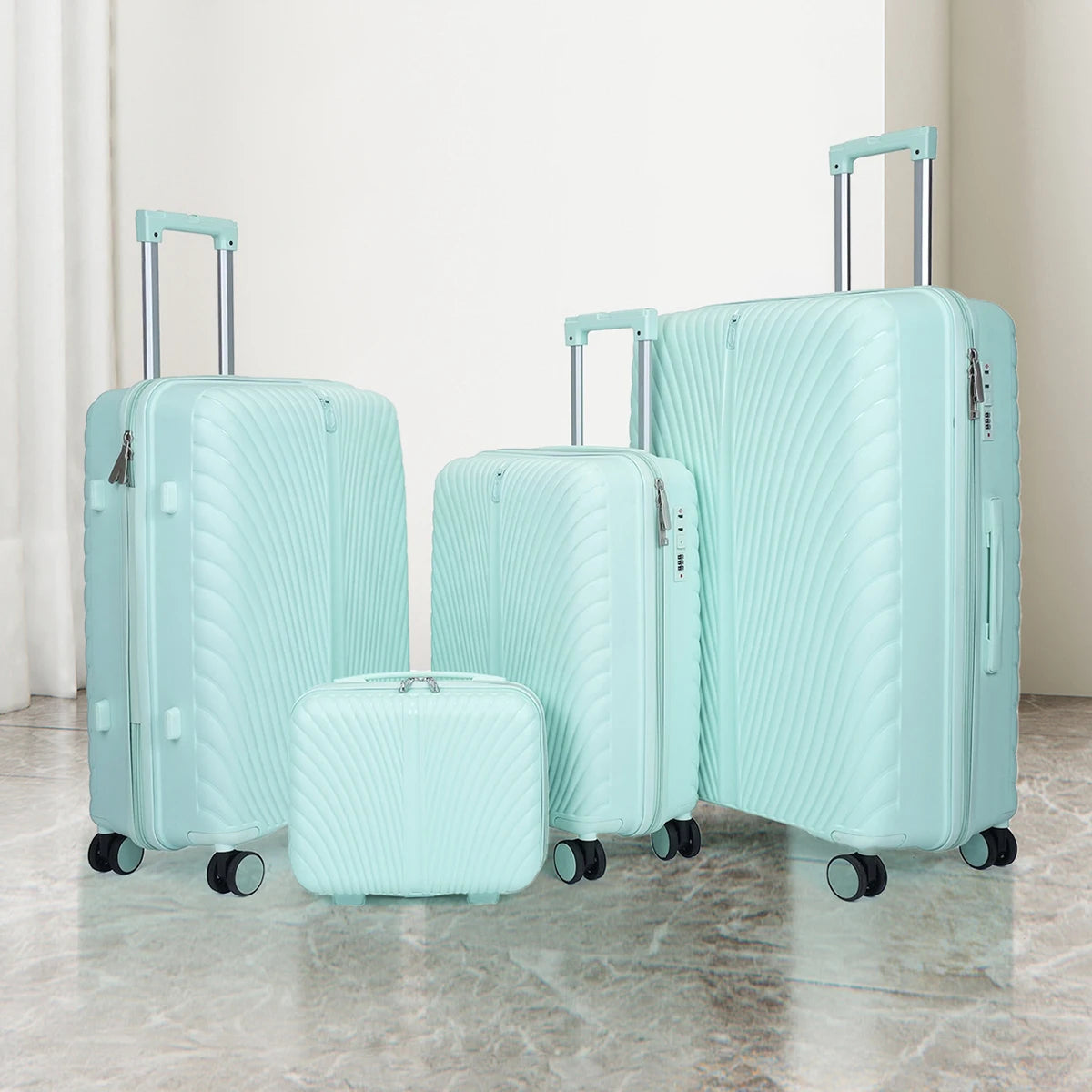 2025 New Large-Capacity and Durable Luggage Roller Suitcase Men and Women Carry-On Boarding Travel 20/24/28 Multi-Piece Set Good Vibrations