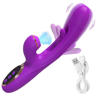 Women Clitoris Stimulator Powerful Rabbit Dildo Vibrator 