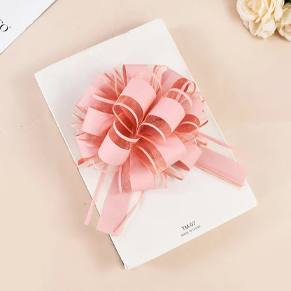 2/4/10Pcs Wedding Car Bow Ribbons Christmas Gift Wrap Packaging Decoration DIY Craft Flowers Birthday Party Supplies Valentines Good Vibrations