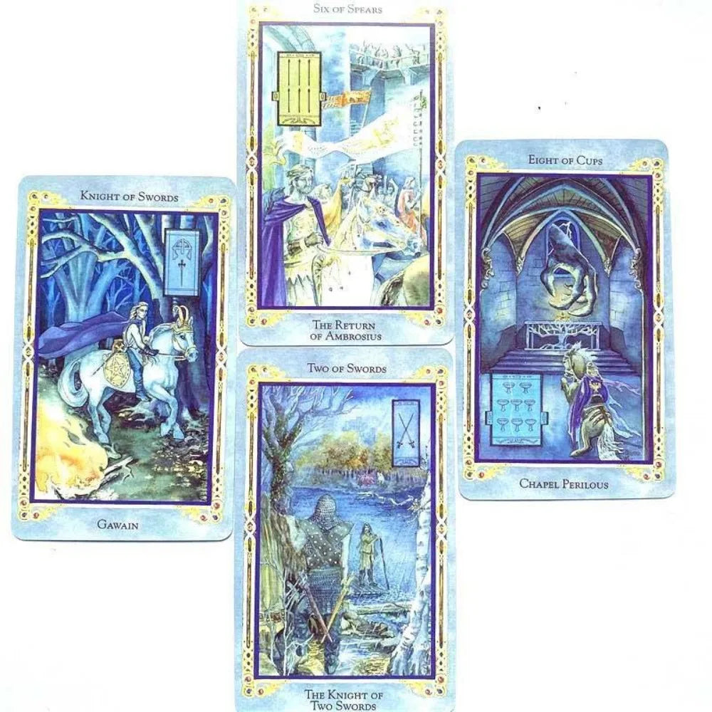 Legend King Arthurian Tarot Board Game Family Party Playing Cards Deck Table Game Divination Date Legend The Arthurian Tarot Good Vibrations