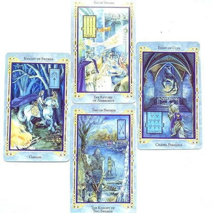 Legend King Arthurian Tarot Board Game Family Party Playing Cards Deck Table Game Divination Date Legend The Arthurian Tarot Good Vibrations