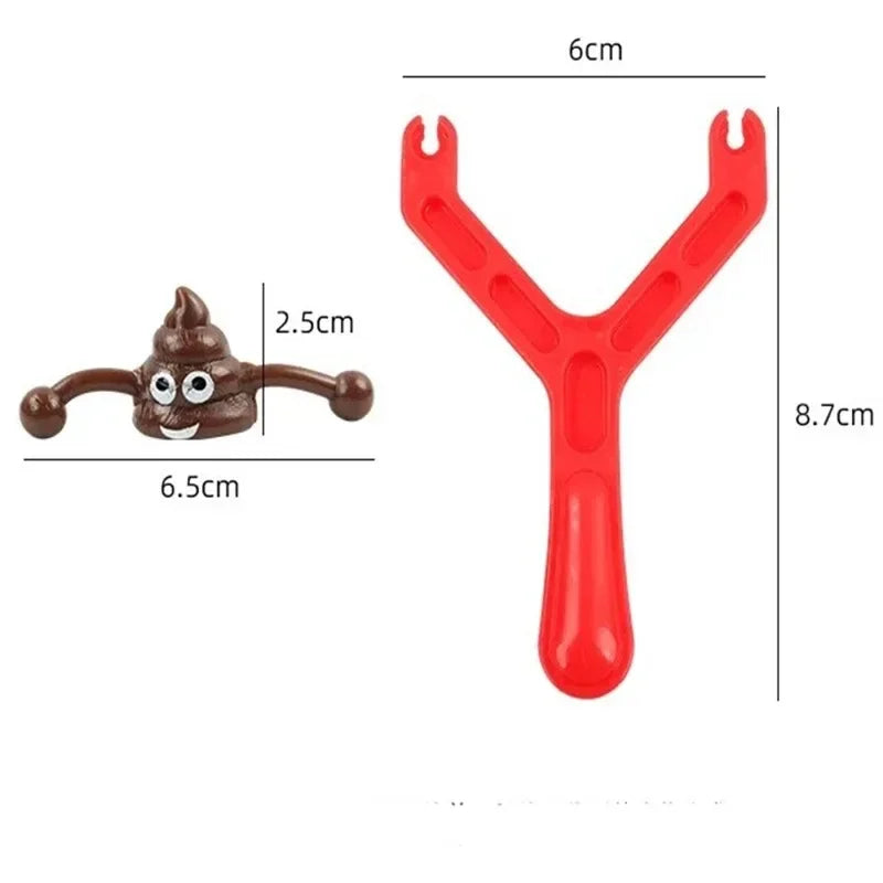 12PC Funny Poo Launcher Tricky Slingshot Children Toys Kids Birthday Party Gifts Wedding Gifts For Guests Christmas Party Favors Good Vibrations