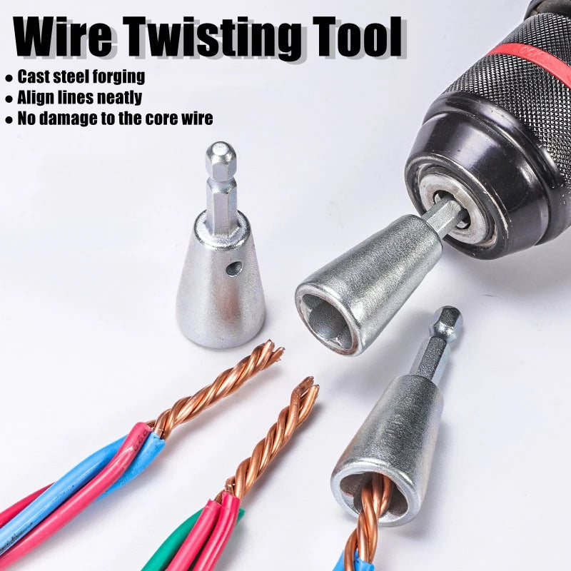 Wire Twisting Tools Handle Electrician Quickly Twister Twister Wire For Power Drill Drivers Twister Twisted Twist Cable Device Good Vibrations