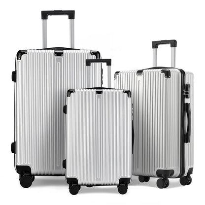 3pcs Luggage with Corner Protectors 20/24/28-Inch Durable Hard Shell 360 Spinner Wheels Multifunctional Large Capacity Lightweig Good Vibrations