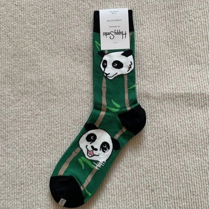 Cotton Happy Socks Men's Classic Crew Sock Shoe Size 10 - 13 Soft Good Vibrations