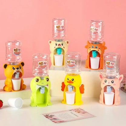 Kids Mini Dual Water Dispenser Toy Cute Water Juice Milk Drinking Fountain Simulation Kitchen Toys for Boys Girls Gift Good Vibrations