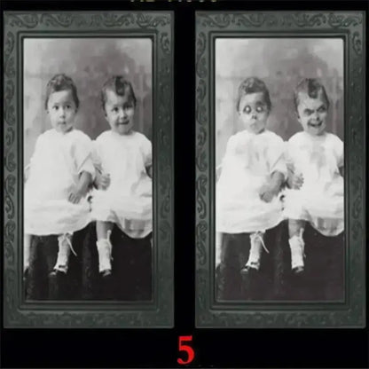 Pretty 3D Changing Face Ghost Picture Frame Halloween Decoration Horror Craft Supplies Haunted House Party Decor Halloween Props Good Vibrations