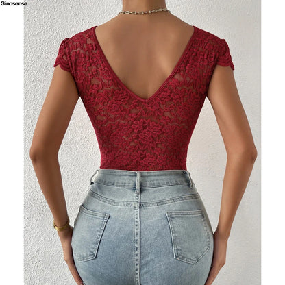 Neck Backless Elegant Bodysuits Y2K for Club Party Wear