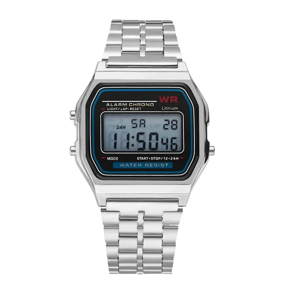 Women Men Watch Vintage LED Digital Sports Watches for Women Electronic Digital Wristwatches Gift Reloj Mujer Relogio Feminino Good Vibrations