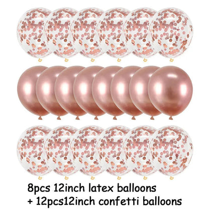 Rose Gold Party Disposable Tableware Set Paper Plate Cup Kids Adult Birthday Wedding Bachelorette Party Decoration Baby Shower Good Vibrations