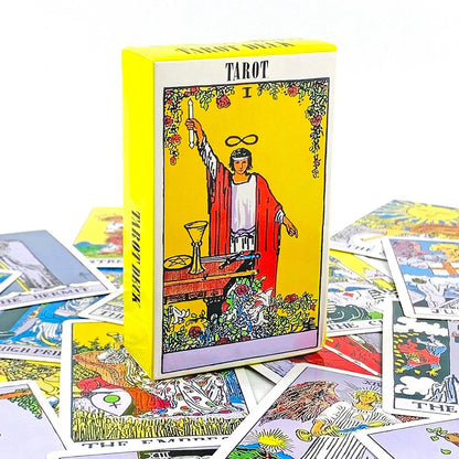 English/Spanish Version Classic The Rider Tarot Card Prediction Divination Board Game Toy Holiday Games Waite Tarot Deck Booklet Good Vibrations