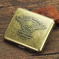 Retro Copper Tobacco Box Cigarette Case 20 Capacity Vintage Metal Brass Cigar Storage Box Smoking Accessories Good Vibrations Adult Super Store