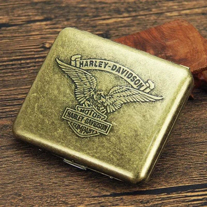 Retro Copper Tobacco Box Cigarette Case 20 Capacity Vintage Metal Brass Cigar Storage Box Smoking Accessories Good Vibrations Adult Super Store