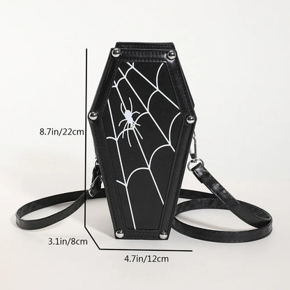 New Coffin Shape Purses Shoulder Bag 2023 Halloween Handbag Crossbody Bag Coffin Purses Women Gothic Women Bag Good Vibrations