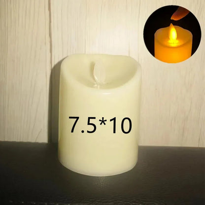 10PCS LED Candles Flameless Flickering Light Flameless Candle Battery Powered for Christmas Wedding Decor Birthday Party Supplie Good Vibrations