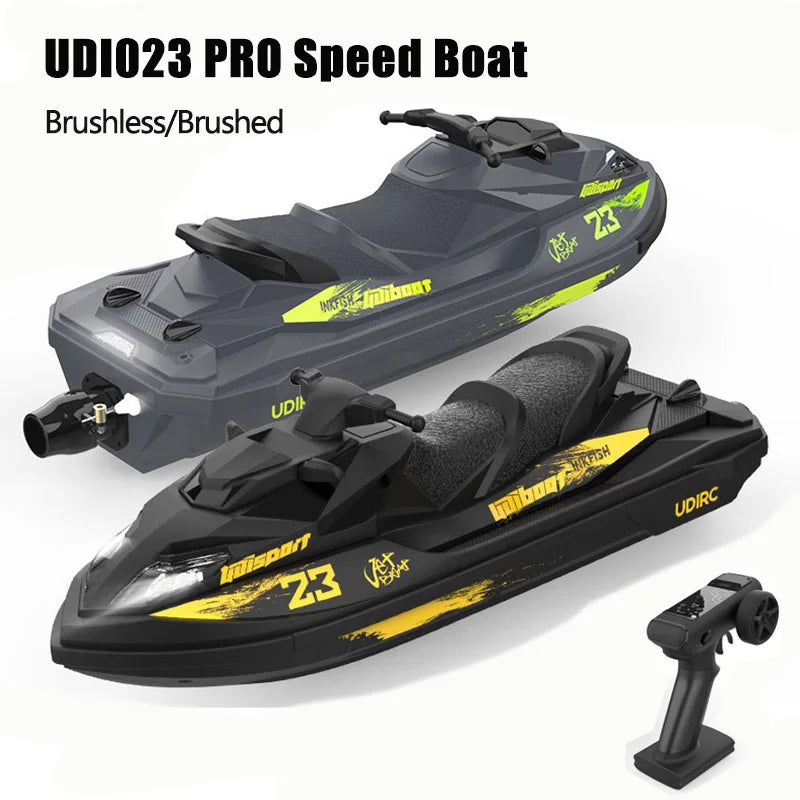 UDI023 RC Speedboat 2.4G Jet Spray RC Boat Remote Control Ship Waterproof Self-Righting LED Lights RTR High-Speed Models Toys Good Vibrations