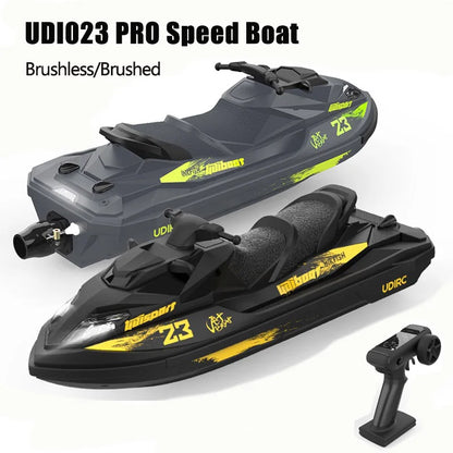 UDI023 RC Speedboat 2.4G Jet Spray RC Boat Remote Control Ship Waterproof Self-Righting LED Lights RTR High-Speed Models Toys Good Vibrations