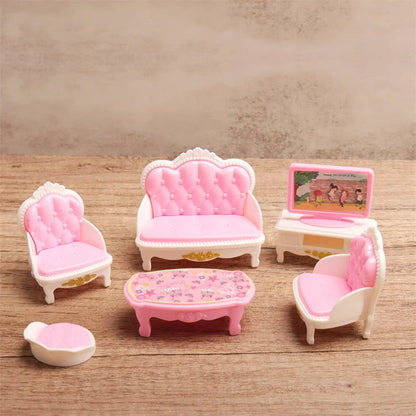 1:12 Miniature Home Furniture Set, Doll Accessories For Bedroom, Living Room, Kitchen And Bathroom, Doll House Accessories, Gift Good Vibrations