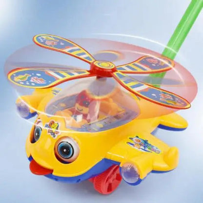 Baby Walker Toy Hand Push Toddler Toy Plane Car Toy Push Along Walking Toy for Kids Children Boys Girls Outdoor Good Vibrations