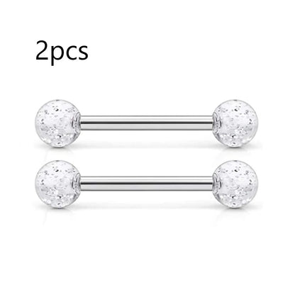 14G Tongue Rings Nipple Rings Surgical Steel Barbell Nipplering Body Piercing Jewelry for Women Men 12MM 14MM 16MM 18MM Bar Leng Good Vibrations Adult Super Store