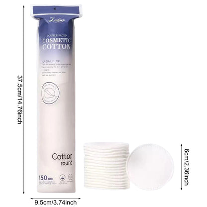 80/100/150Pcs Cotton Pads Disposable for Facial Make Up Nail Polish Remover Round Soft Face Cleansing Remover Makeup Tools Good Vibrations