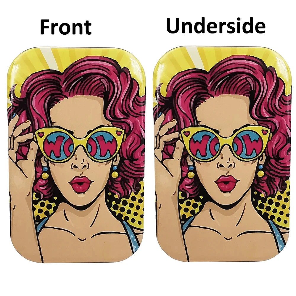 Cigarette Case Box Flip Cap Tobacco Storage Smoke Humidor Rolling Paper Jewelry Candy Coin Key Organizer Tin Flip Gifts Sealed Good Vibrations