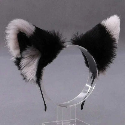 Lolita Animal Cat Fox Ear Hair Hoops Cosplay Faux Fur Hairband