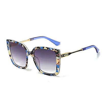 2025 Fashionable Women Sunglasses Large Frame Gradient Color Glasses for Women Exquisite Design for Women Sunglasses for Women Good Vibrations