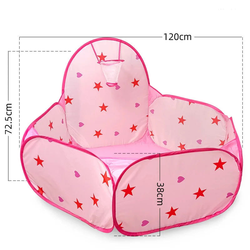Toy Tent Cartoon Play Game House Ball Pool Pits With Basket Sport Portable Foldable Outdoor Educational Toys For Children Kids Good Vibrations