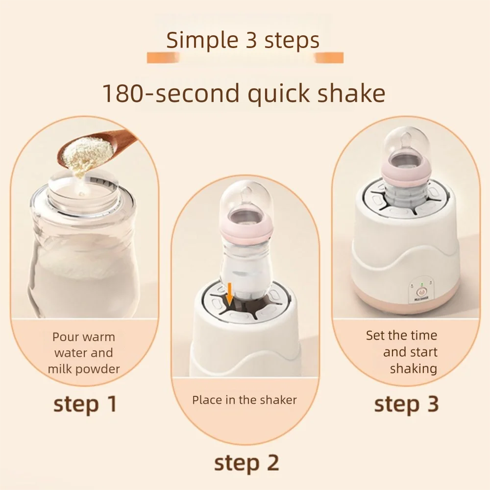 Adjustable Electric Baby Milk Blender Without Lumps 3 Modes Electric Powder Mixer Easy To Use Universal Milk Preparation Machine Good Vibrations