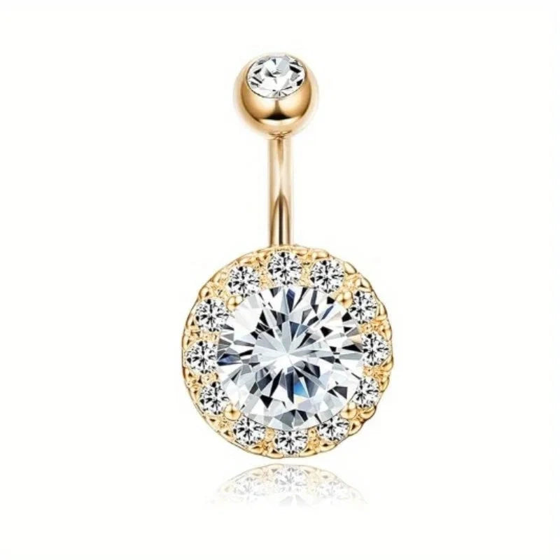 Drperfect 1PCS Stainless Steel Belly Button Ring Belly Rings for Women Pearl Sparkling Belly Piercing Butterfly Piercing Jewelry Good Vibrations Adult Super Store