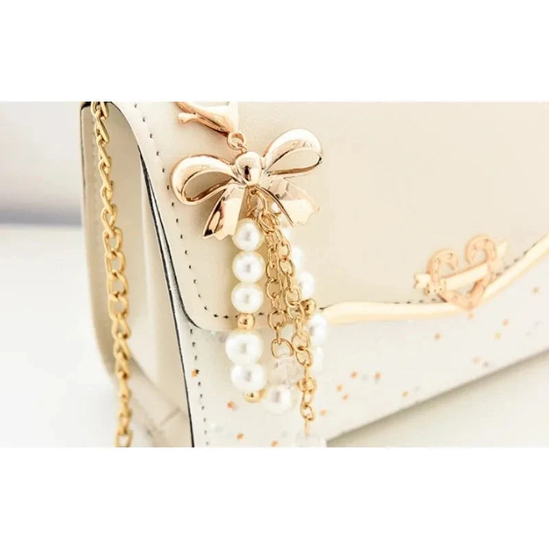 Crossbody women's bag with pendant chain Korean version ins fashion and versatile premium shoulder bag Good Vibrations