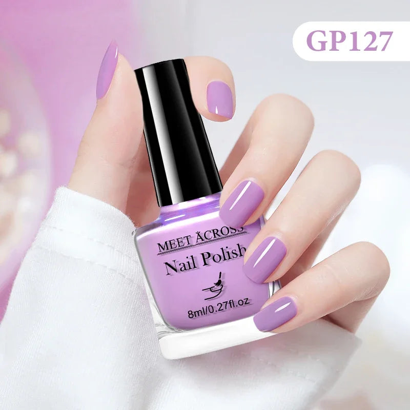 8ml Water-Based Nail Polish 48 Colors Long Lasting Quick Drying No Need of Lamp to Cure Nail Supplies Vernis for Nails Manicure Good Vibrations