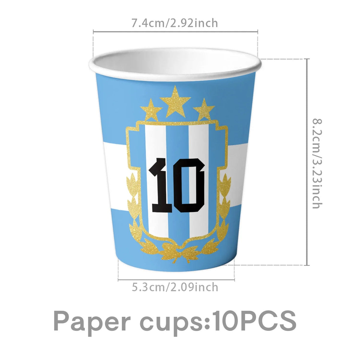 Soccer Party Supplies Superstar Messi Football Birthday Party Decoration Disposable Tableware Tablecloth Plates Cup Backdrop Good Vibrations