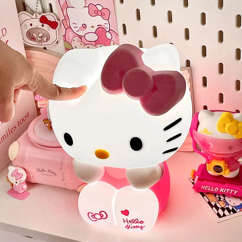 Kawaii Kt Cat Touch Night Light Kawaii Bedside Lamp Cute Anime Decor for Girls Room Gift with Soft Glow Good Vibrations
