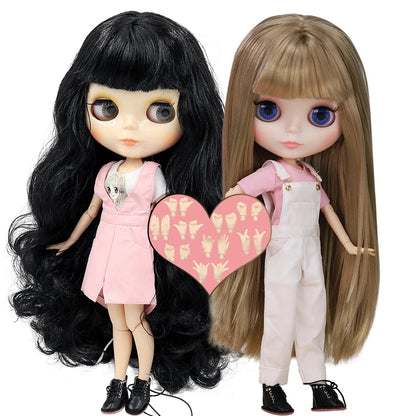 ICY DBS blyth doll 1/6 bjd toy joint body white skin shiny & matte face 30cm on sale special price toy gift anime doll Good Vibrations