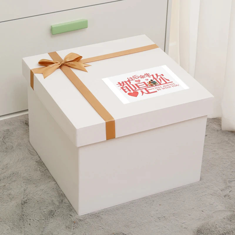White Surprise Birthday Gift Box Extra Large Ceremony Feeling Girlfriend Present Box Special Large Size Wedding Celebration S... Good Vibrations