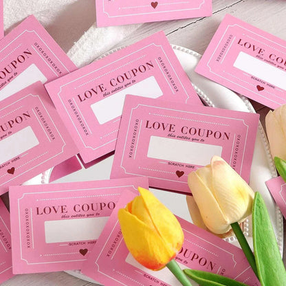 Scratch-Off Love Coupons 10 Pieces DIY Valentine