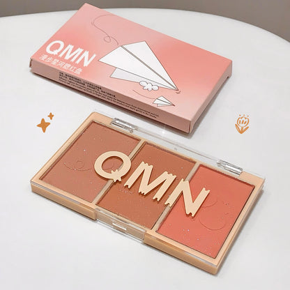 Natural&Matte Blush Palette Fine Powder&Easy To Apply, Long-lasting Pigment Cream Foundation , Concealer With Natural Blending Good Vibrations