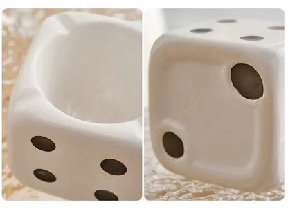 Dice Ashtray Modern Home Living Room Decoration Office Meeting Room Desktop Ornament Smoking Accessories Ash Tray Gift Good Vibrations Adult Super Store