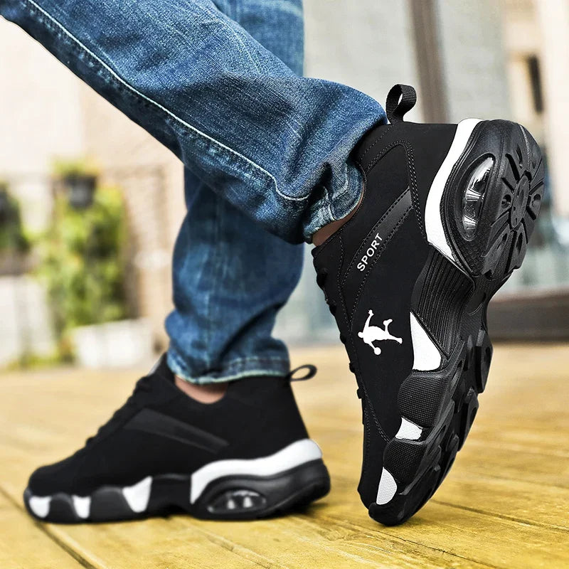 Fashion Men Professional Running Shoes Lightweight and Breathable Sneakers Lace Up Outdoor Sports Tennis Shoes New Casual Shoes Good Vibrations