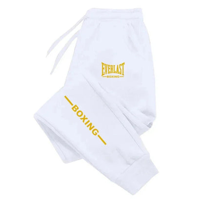 2025 Autumn EVERLAST Printed Jogging Pants Men's Tracksuit Pants for Men Sweatpants Jogger Men Brushed Gym Women Winter Trousers Good Vibrations