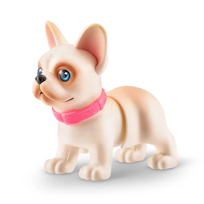 Zuru Pets Alive 2Pcs Interactive Mini Dog Toy Set with Glitter Mini pet accessories Three-dimensional corgi decorative toys Good Vibrations