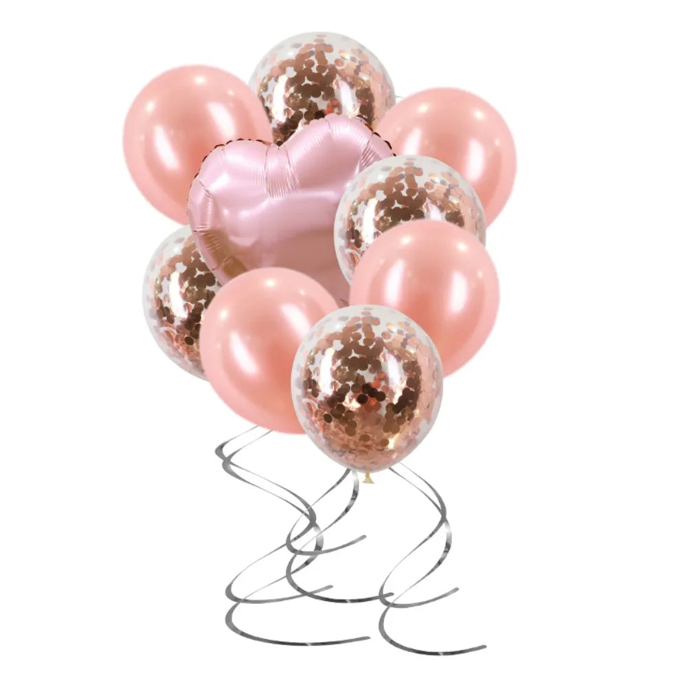 Bachelorette Party Decor, Same Penis Forever, Foil Balloon Set, Hen Party Accessories, Rose Gold, Confetti, 1Set Good Vibrations